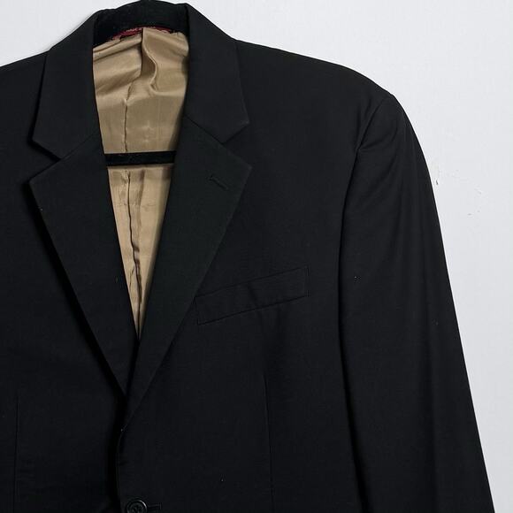IZOD Men’s Black Blazer 39R 2 Button Modern Classic Sport Coat Suit Jacket - Picture 11 of 11